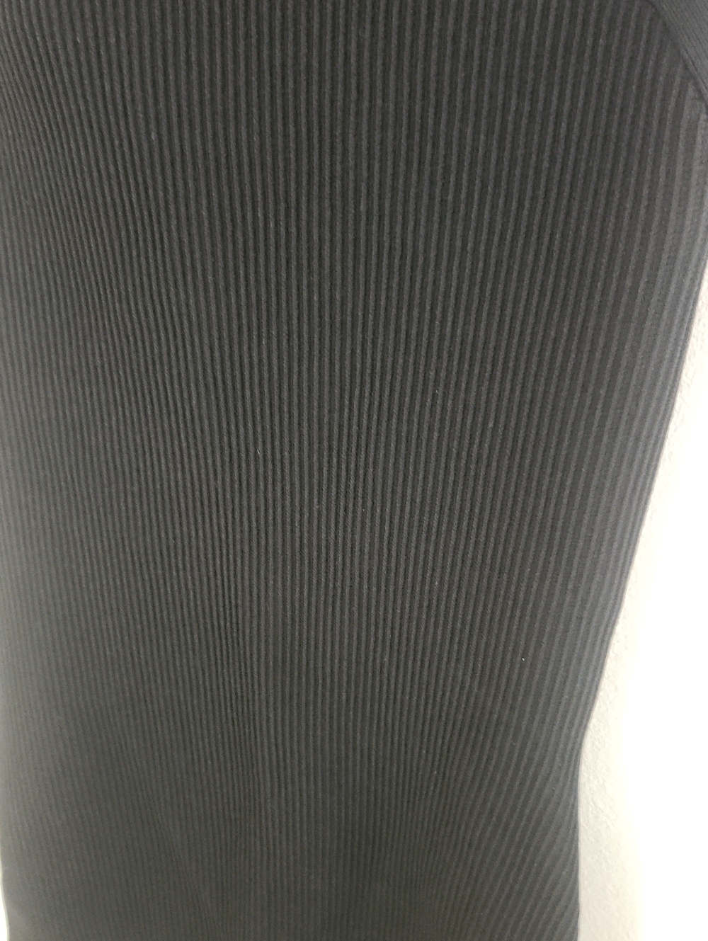 Babaton Aritzia Criss Cross Neck Ribbed Black Mini Dress Small - Picture 7 of 8